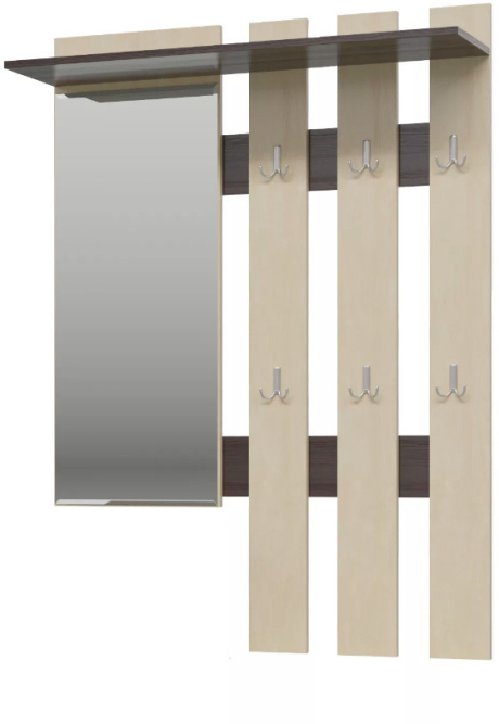 Вешалка с зеркалом Лира (2-3814)