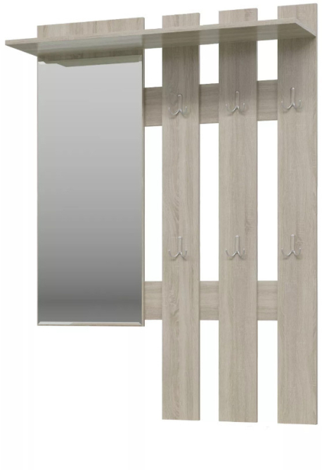 Вешалка с зеркалом Лира (2-3814)