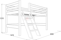 Кровать из массива&quot;Омега14&quot; №12