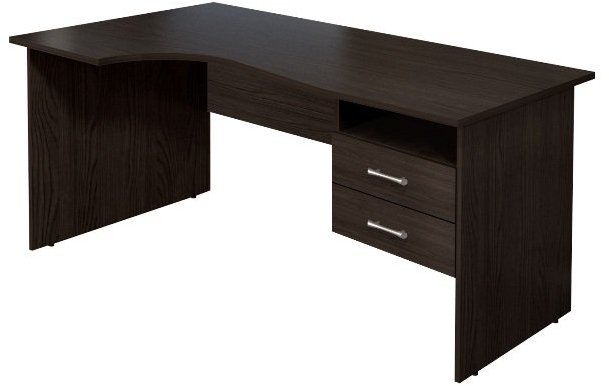 Стол кривол. с тумбой Л КМ78  (СМ7Л+ТМ10)