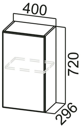 Шкаф навесной Ш400 Вектор