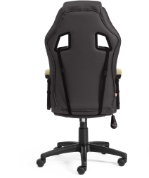 Кресло DRIVER кож/зам/ткань, металлик/фисташковый, 36/25