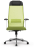 Кресло офисное МЕТТА "К-4-Т" хром, прочная сетка, сиденье и спинка регулируемые, светло-зеленое