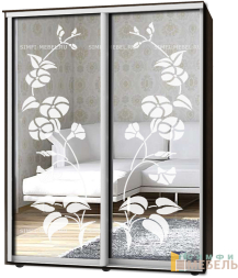 Шкаф-купе 2х дв Стандарт Пескоструй № 51