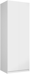 Шкаф Локер 2-х дверный (Гармошка Push to Open) Белый снег