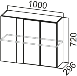 Шкаф навесной 1000у (угловой) Модерн Нью