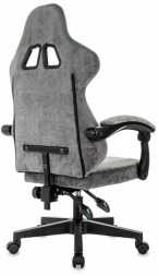 Кресло компьютерное BRABIX "Shooter GM-123", 2 подушки, ткань, серое, 533192