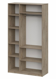 Шкаф 3-створчатый ШК 5 (1200) Дуб Эндгрейн/Меланж