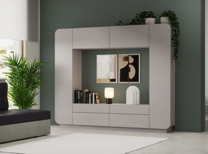 Стенка Лаванда-2 (Шкаф многоцелевого назначения)