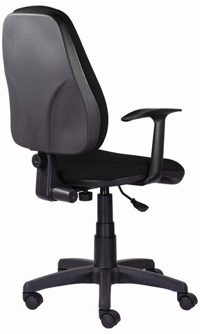 Кресло BRABIX "Comfort MG-321", регулируемая эргономичная спинка, ткань, черное, 532556