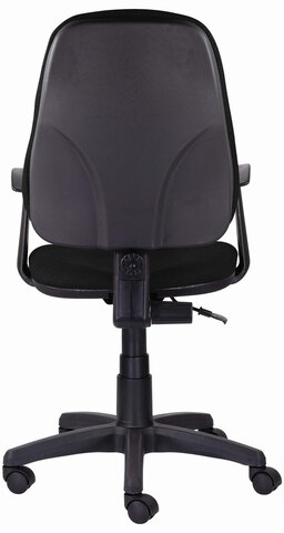 Кресло BRABIX "Comfort MG-321", регулируемая эргономичная спинка, ткань, черное, 532556