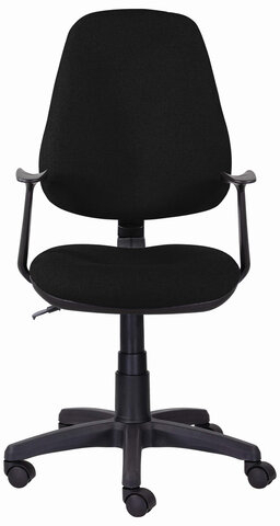 Кресло BRABIX "Comfort MG-321", регулируемая эргономичная спинка, ткань, черное, 532556