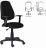 Кресло BRABIX "Comfort MG-321", регулируемая эргономичная спинка, ткань, черное, 532556