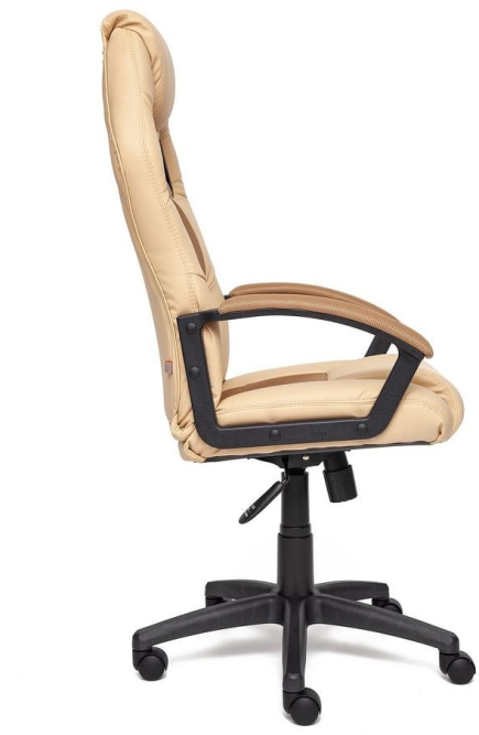 Кресло DRIVER кож/зам/ткань, бежевый/бронзозый, 36-34/21