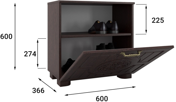 Тумба «Монблан» МБ-32К венге