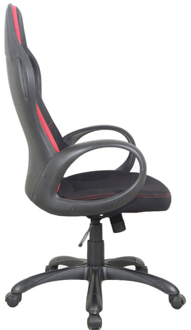 Кресло офисное BRABIX PREMIUM "Force EX-516", ткань, черное/вставки красные, 531571