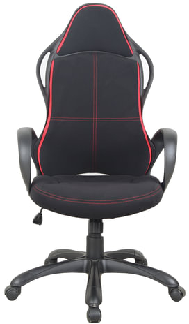 Кресло офисное BRABIX PREMIUM "Force EX-516", ткань, черное/вставки красные, 531571