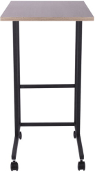 Стол BRABIX "Smart CD-014", 380х600х755 мм, ЛОФТ, на колесах, металл/ЛДСП дуб, каркас черный, 641884