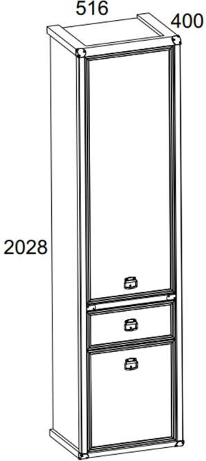 Шкаф 2D1S Магеллан
