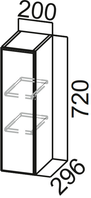 Шкаф навесной Ш200 Модерн Нью