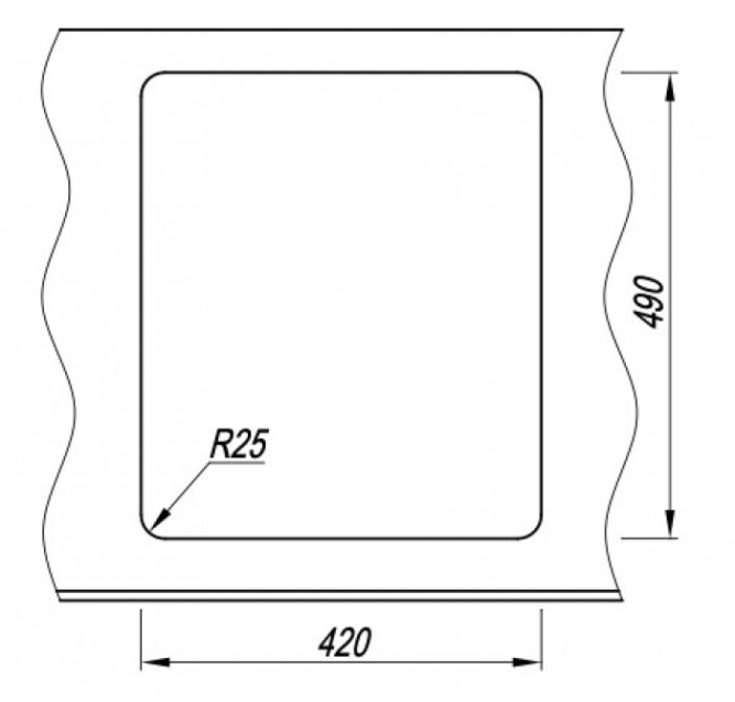 Мойка для кухни из искусственного камня Florentina Пьемонт 440
