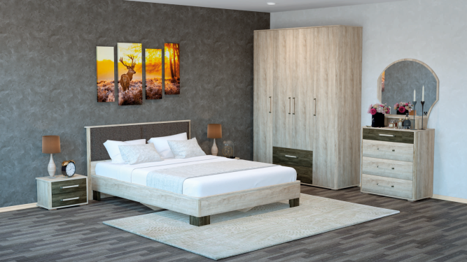 Кровать Версаль-2  КД 2.7 (щит ЛДСП)