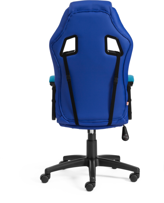 Кресло DRIVER кож/зам/ткань, синий/голубой, 36-39/23