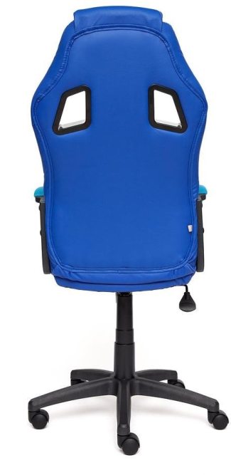 Кресло DRIVER кож/зам/ткань, синий/голубой, 36-39/23