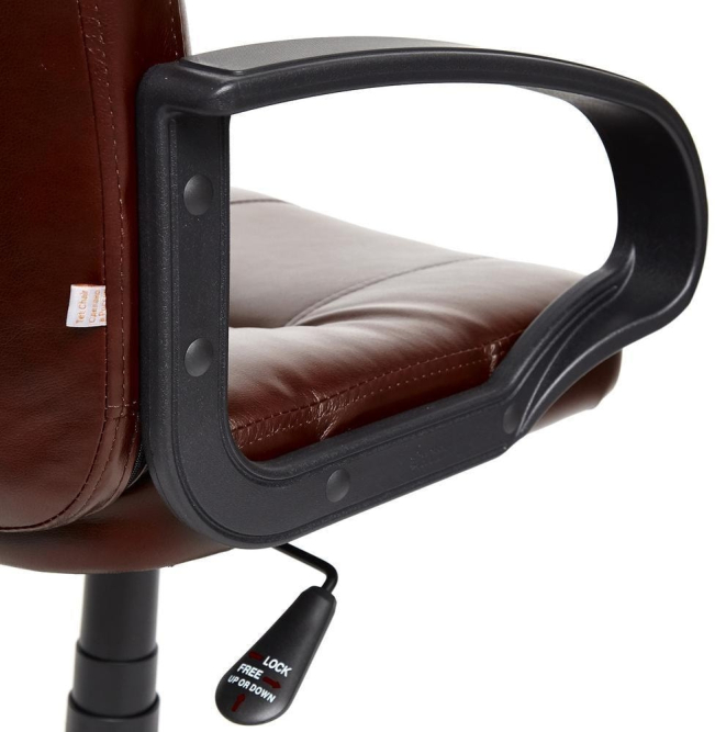 Кресло DEVON кож/зам, коричневый, 2 TONE