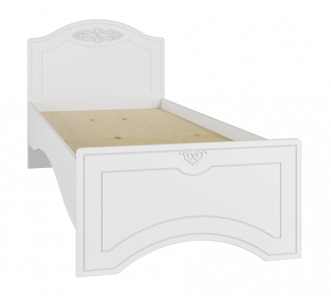 Кровать Ассоль АС-26 белое дерево