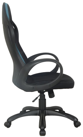 Кресло офисное BRABIX PREMIUM "Force EX-516", ткань, черное/вставки синие, 531572