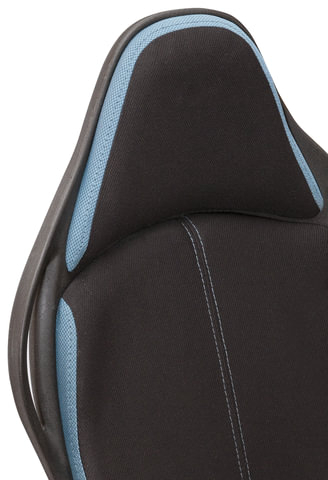 Кресло офисное BRABIX PREMIUM "Force EX-516", ткань, черное/вставки синие, 531572