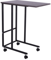 Стол BRABIX &quot;Smart CD-014&quot;, 380х600х755 мм, ЛОФТ, на колесах, металл/ЛДСП ясень, каркас черный, 641885