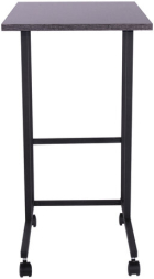 Стол BRABIX &quot;Smart CD-014&quot;, 380х600х755 мм, ЛОФТ, на колесах, металл/ЛДСП ясень, каркас черный, 641885