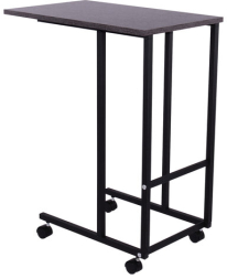 Стол BRABIX &quot;Smart CD-014&quot;, 380х600х755 мм, ЛОФТ, на колесах, металл/ЛДСП ясень, каркас черный, 641885
