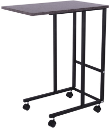 Стол BRABIX &quot;Smart CD-014&quot;, 380х600х755 мм, ЛОФТ, на колесах, металл/ЛДСП ясень, каркас черный, 641885