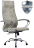 Кресло офисное МЕТТА "L1m 42", хром, сиденье и спинка мягкие, велюр, светло-серое