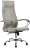Кресло офисное МЕТТА "L1m 42", хром, сиденье и спинка мягкие, велюр, светло-серое