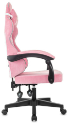 Кресло компьютерное BRABIX ''Shooter GM-123'', 2 подушки, ткань, розовое/серое, 533213