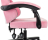 Кресло компьютерное BRABIX ''Shooter GM-123'', 2 подушки, ткань, розовое/серое, 533213