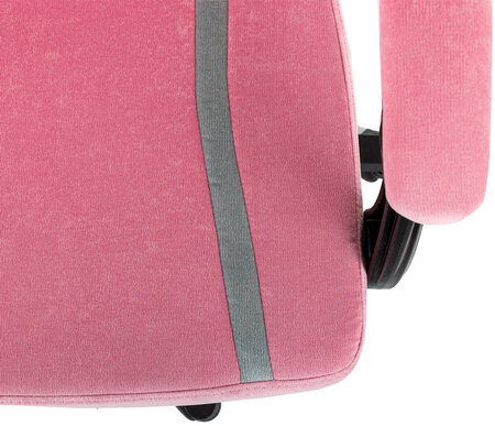 Кресло компьютерное BRABIX ''Shooter GM-123'', 2 подушки, ткань, розовое/серое, 533213