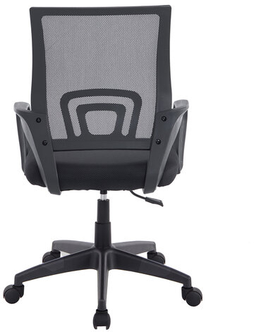 Кресло CROMEX Hit CH-695, с подлокотниками, сетка, черное, ткань TW, 533065