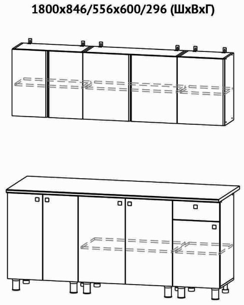 Кухонный гарнитур КГ 1