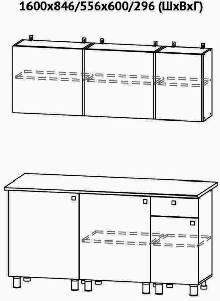 Кухонный гарнитур КГ 1