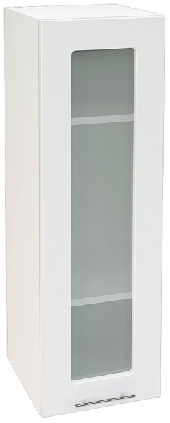 Шкаф верхний высокий со стеклом с 1 ств. Кухня Валерия ШВС 309 (глянец)