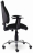 Кресло BRABIX "Comfort MG-322", хром, регулируемая эргономичная спинка, ткань, черное, 532558