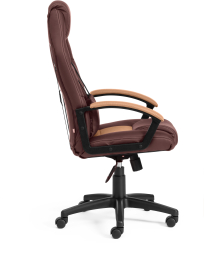 Кресло DRIVER кож/зам/ткань, коричневый/бронзовый, 36-36/21