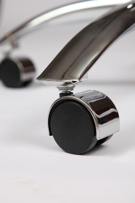 Кресло BERGAMO (хром) кож/зам, коричневый, 2 TONE