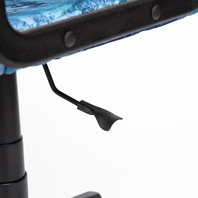 Кресло LEADER ткань, принт "Карта на синем"