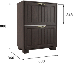 Тумба для обуви (обувница) «Монблан» МБ-33К венге